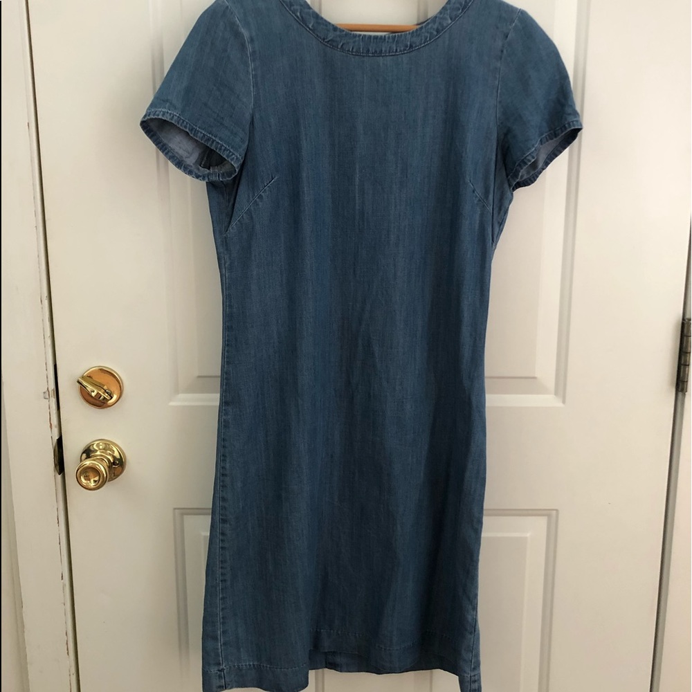 Banana Republic size 8 chambray mídi dress